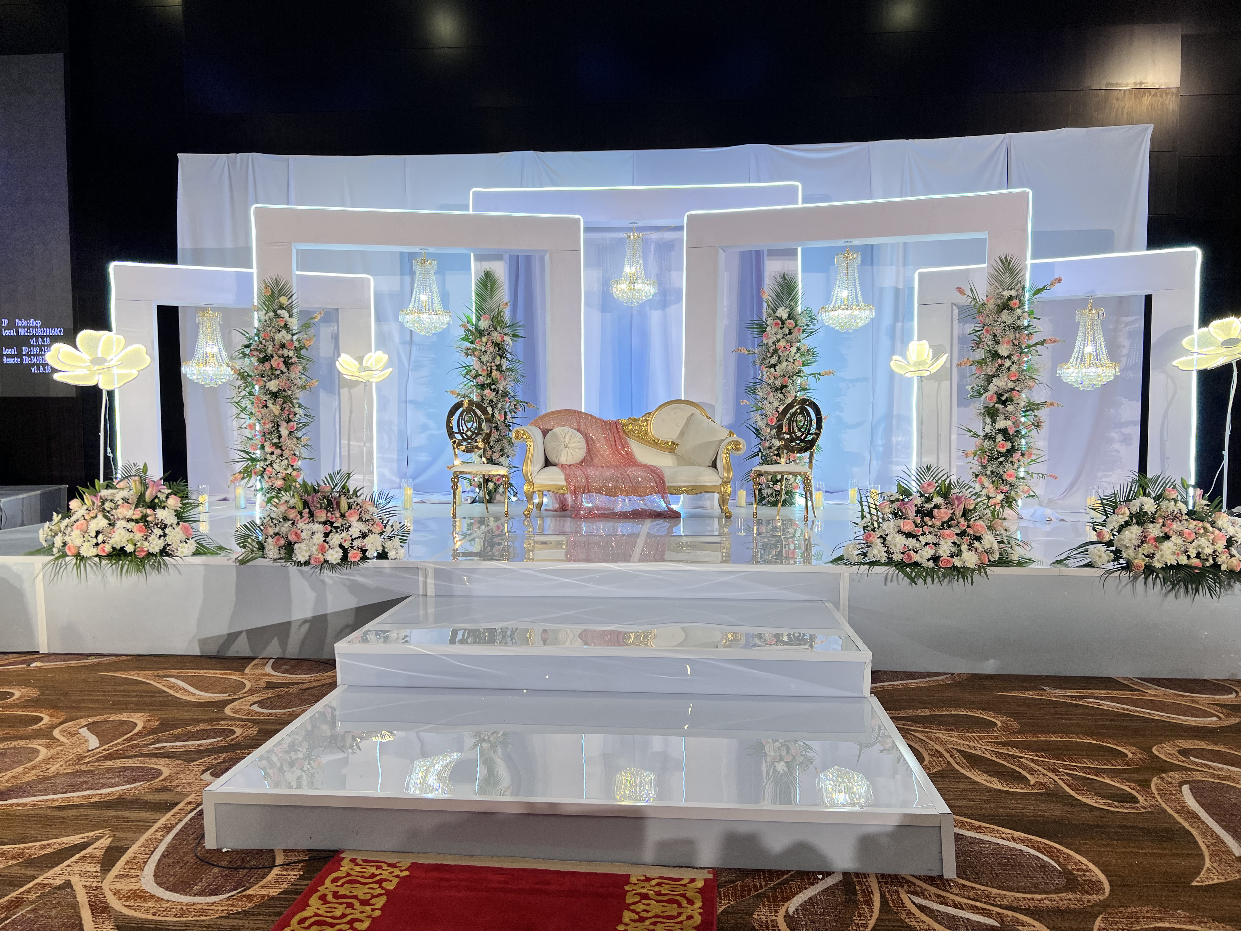 Ehtaram Events — engagement event floral decoration Dubai